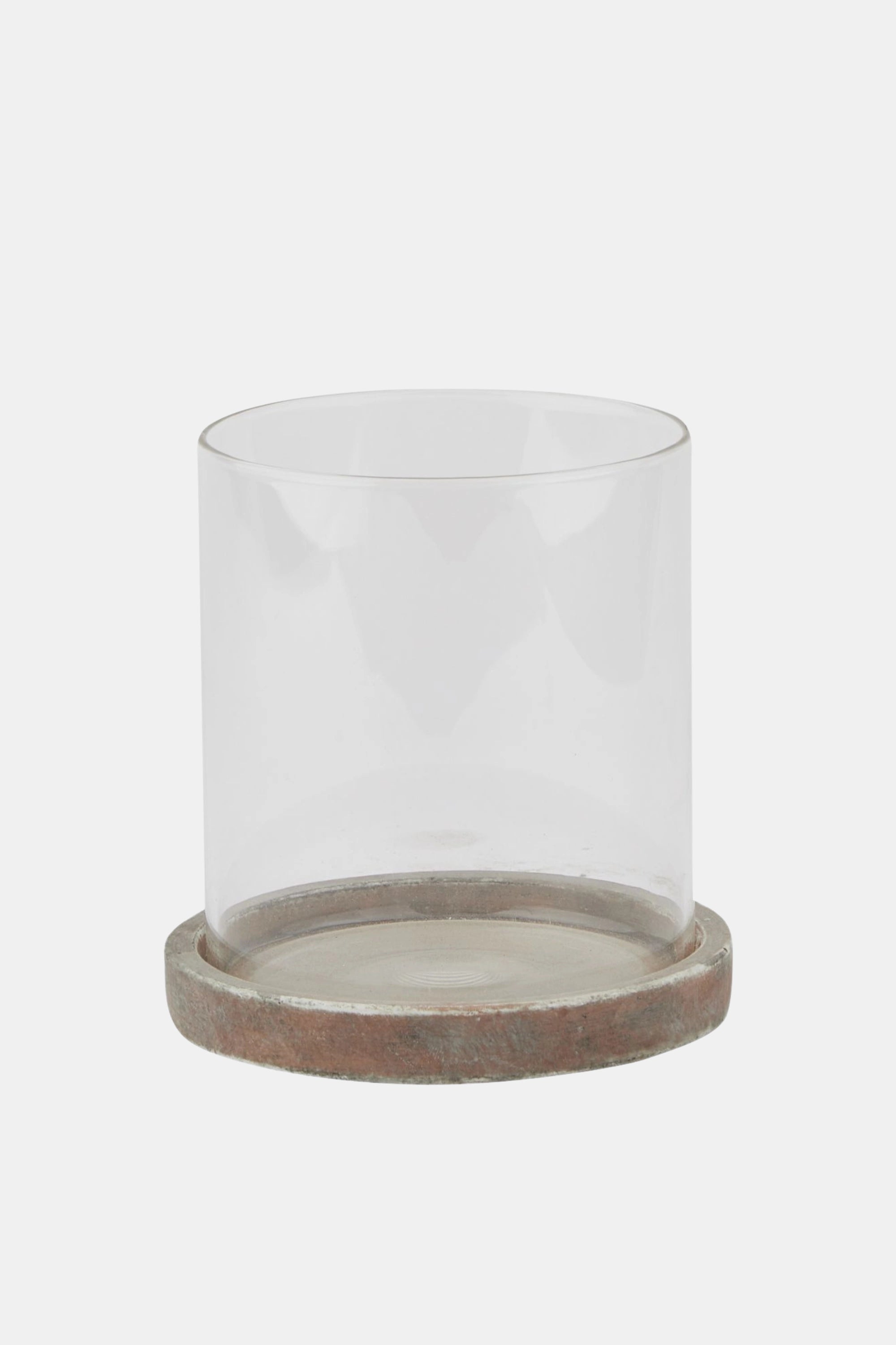 Amalfi Stone & Glass Hurricane Lantern