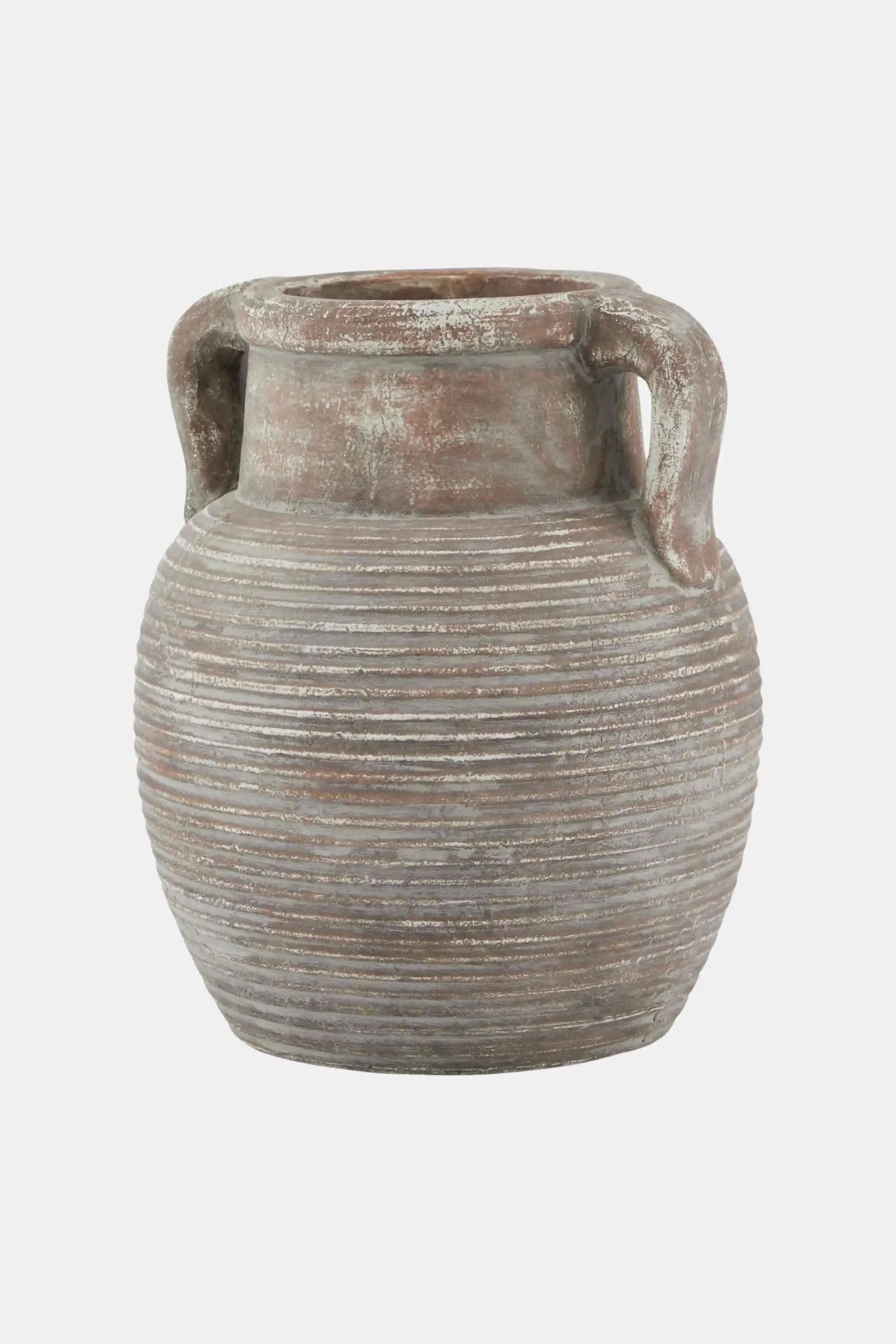 Amalfi Ribbed Rustic Vase