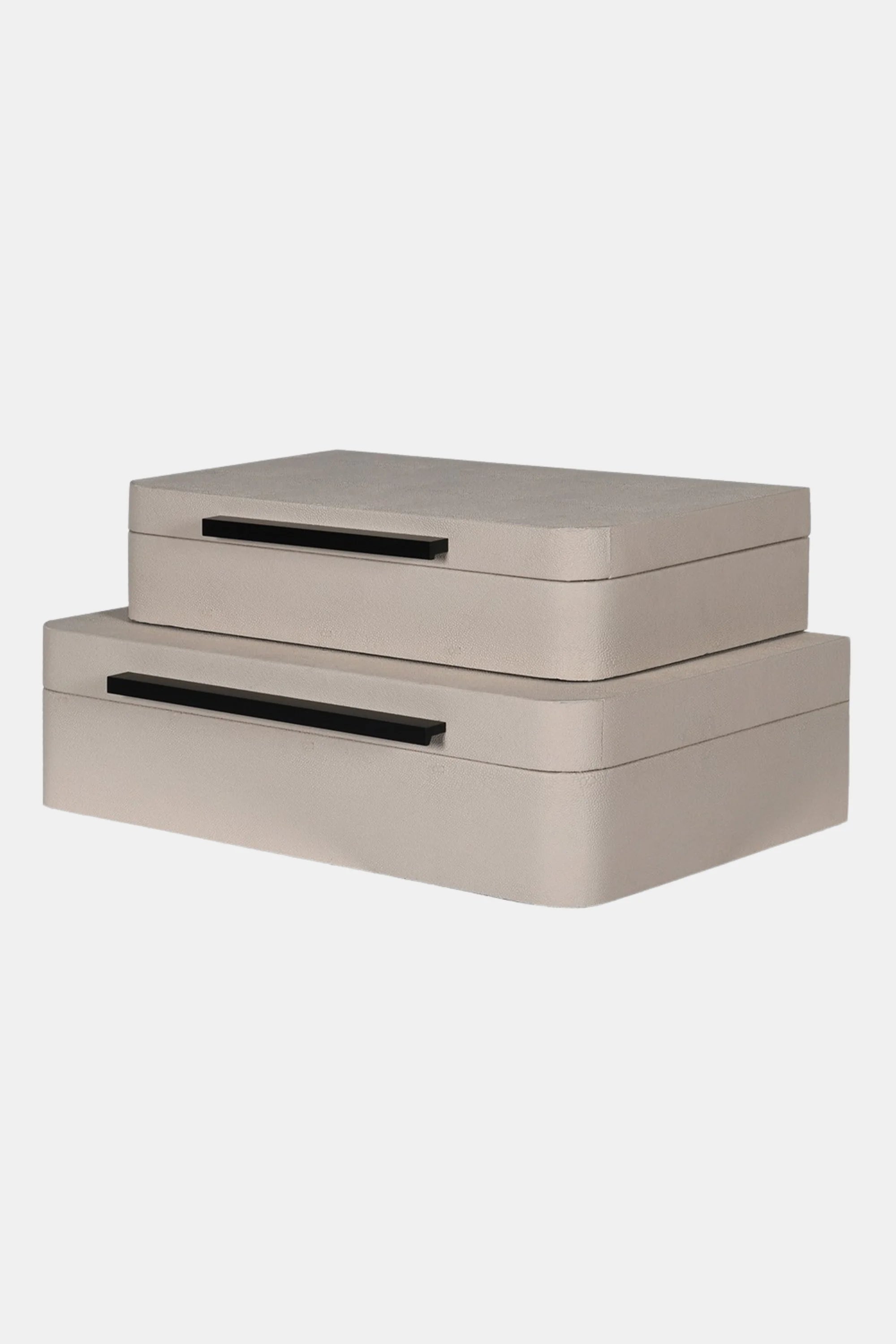 Large Cream Boxes (Set of 2)