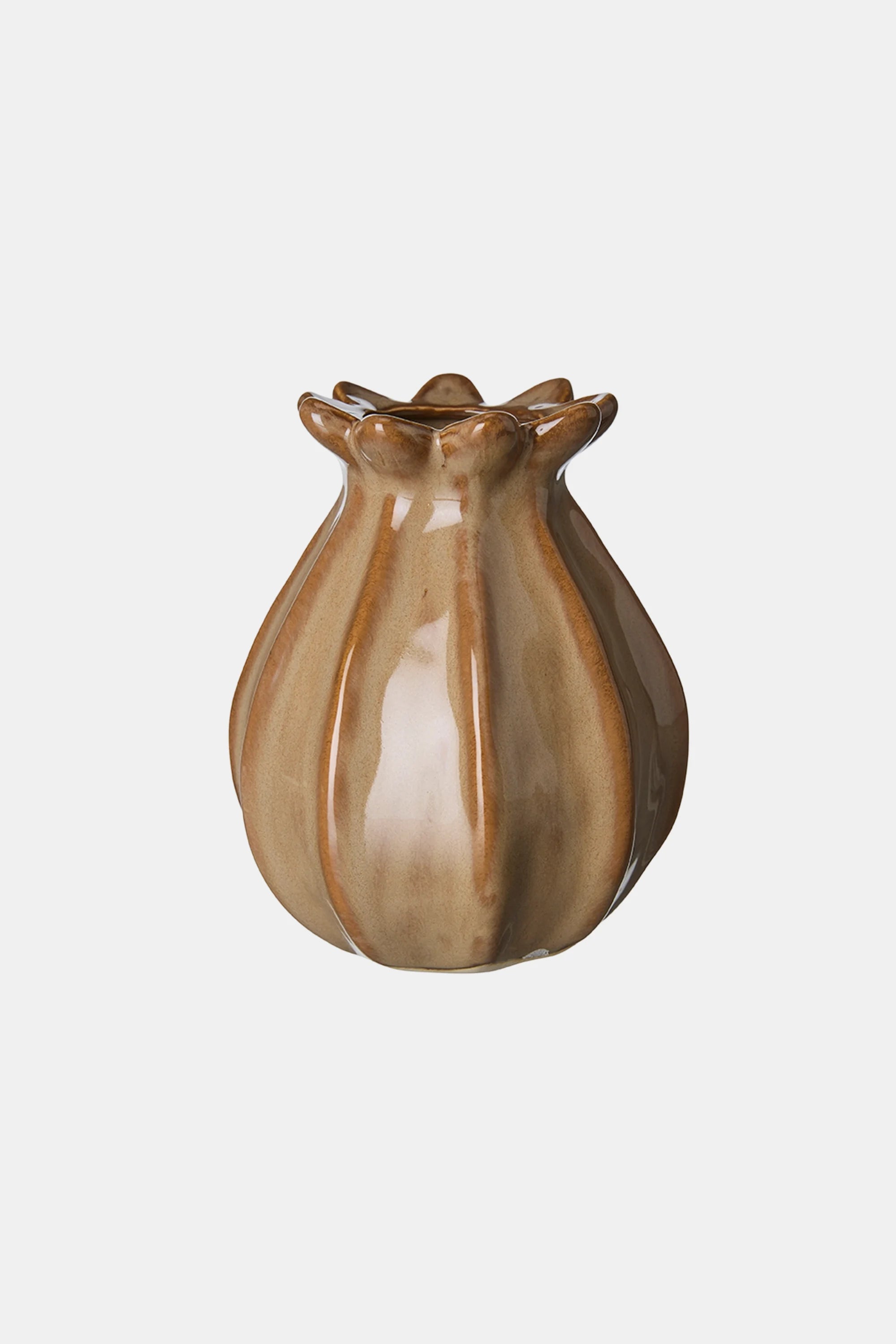Brown Sicily Bud Vase