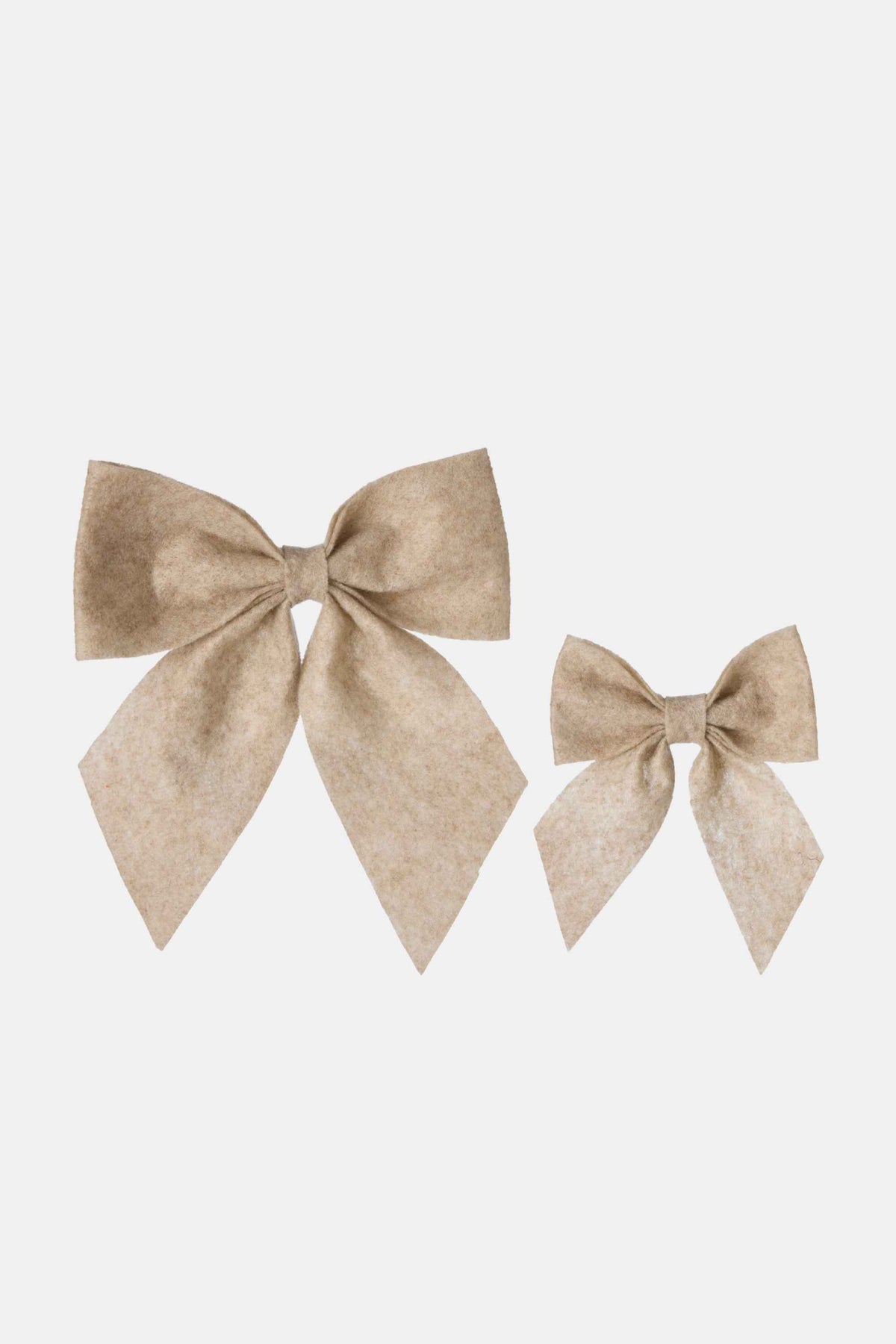 Beige Bows (Set of 2)