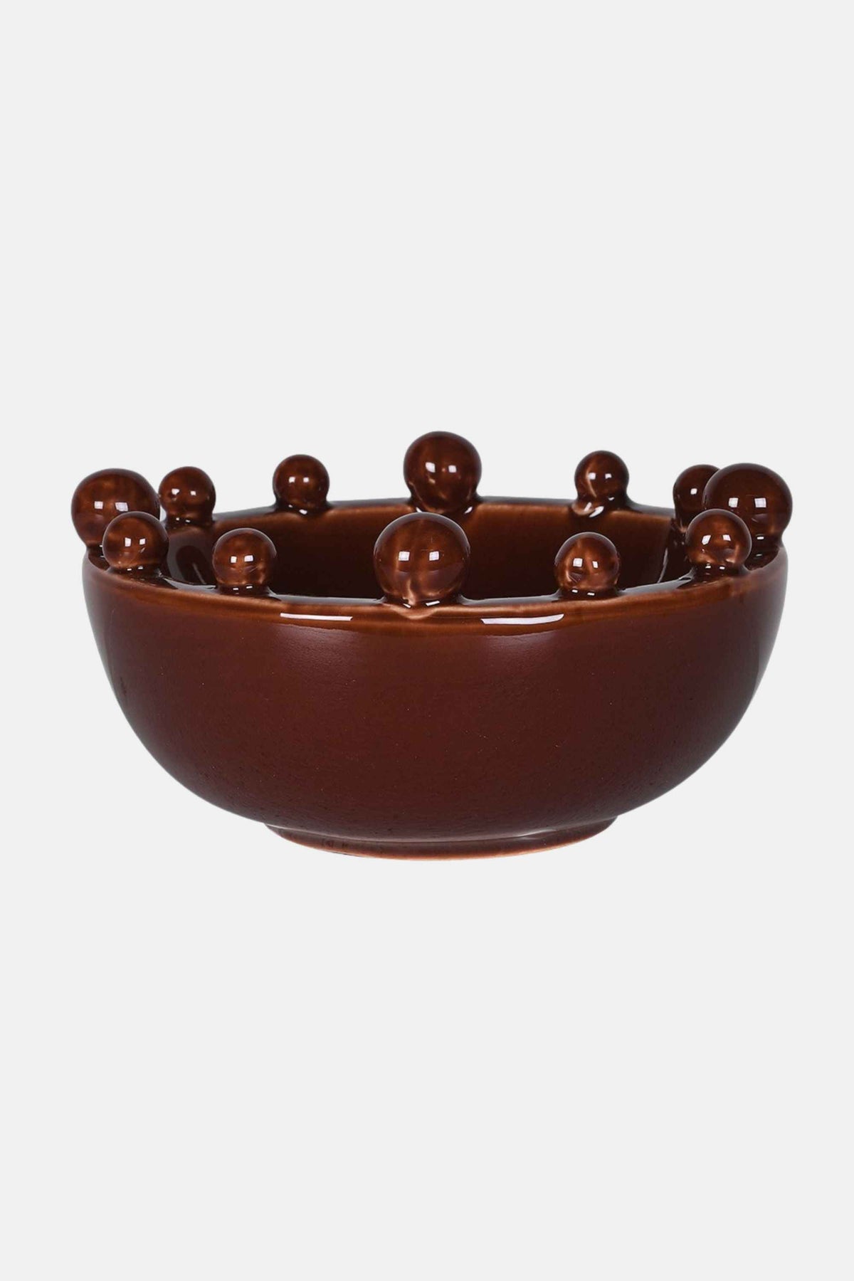 Brown Trinket Bobble Bowl