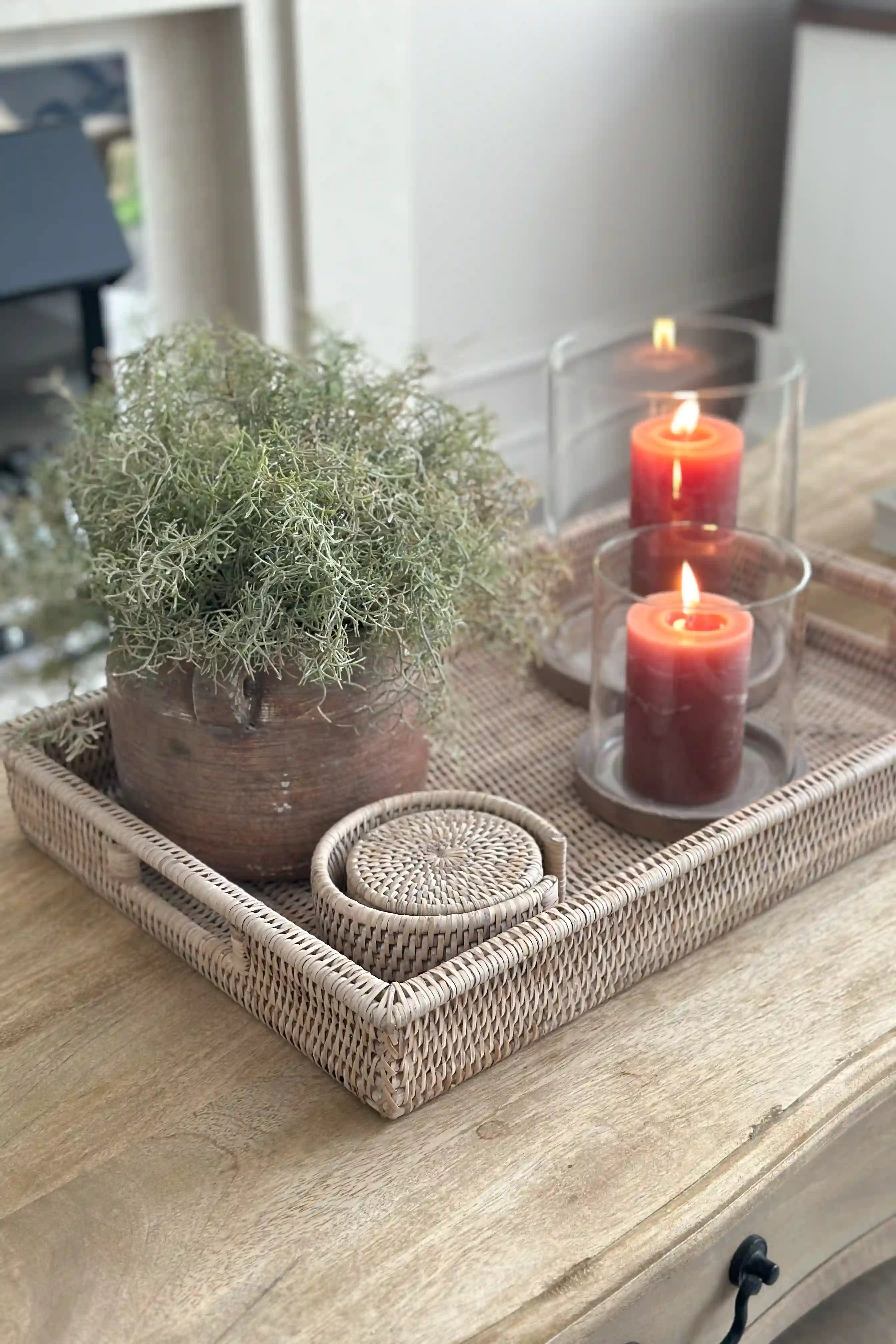 Amalfi Rustic Pot & Spanish Moss Bundle