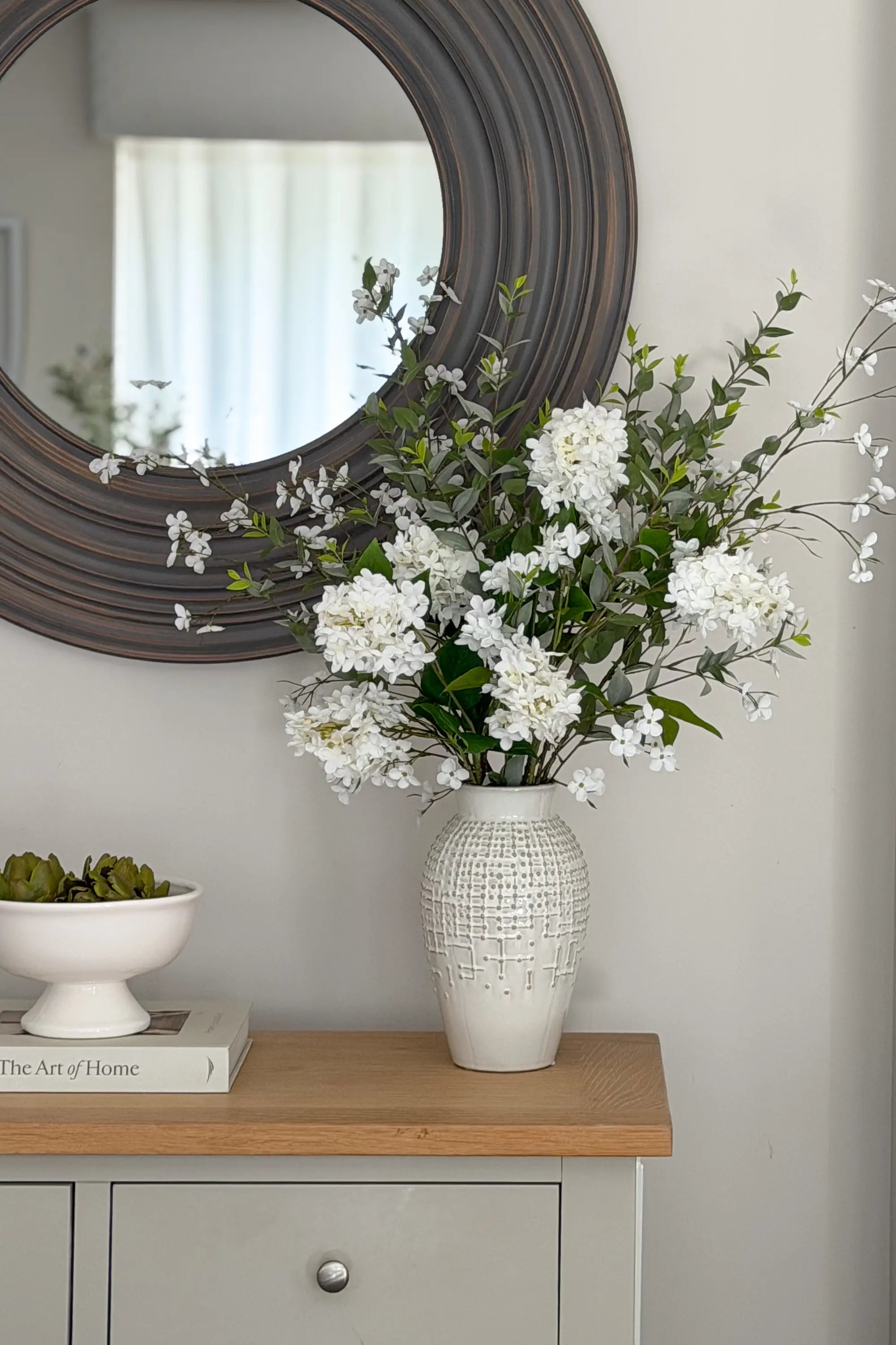 The Palermo Eucalyptus and Lilac Bouquet & Vase Arrangement