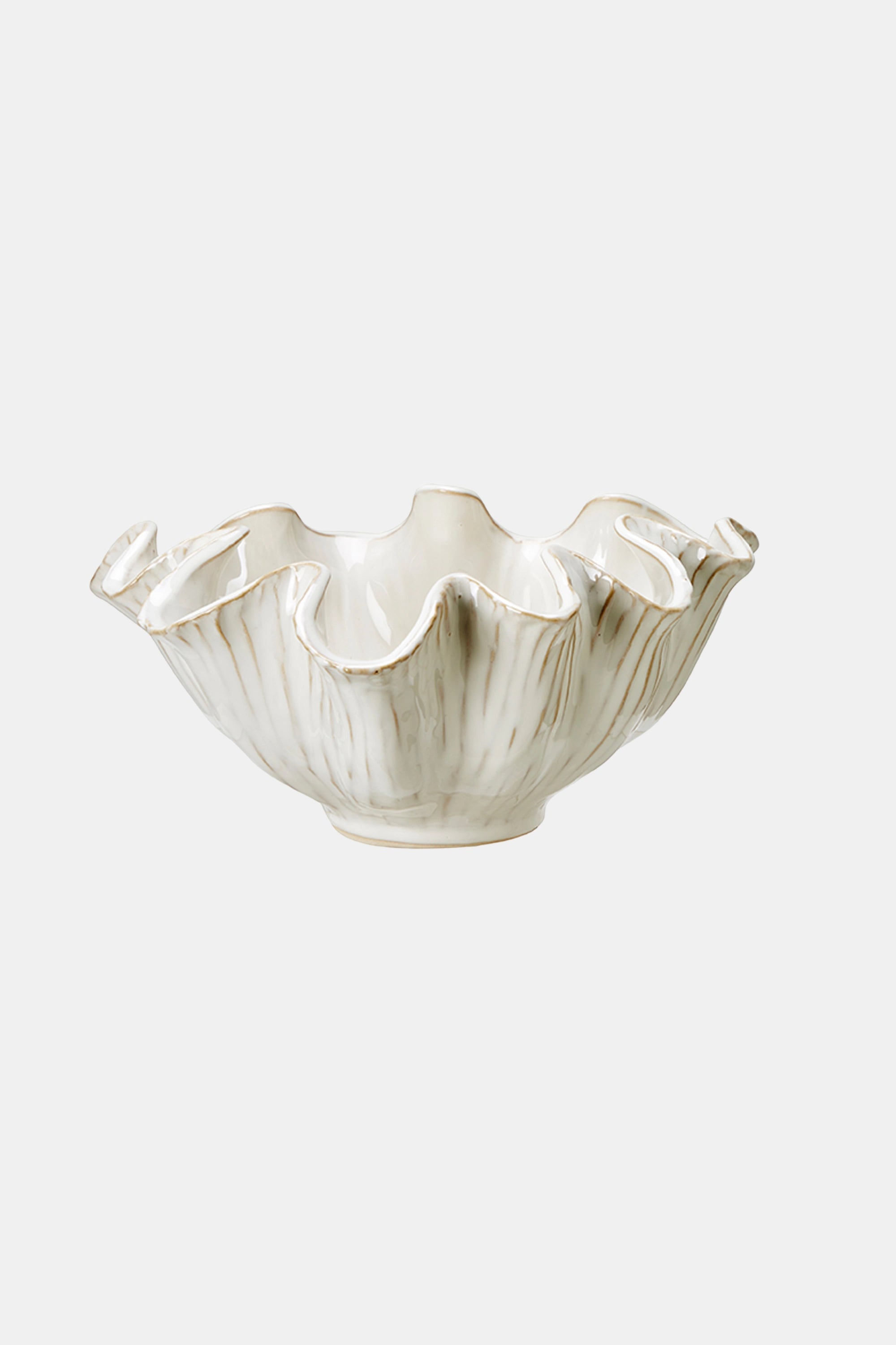 Ruffle Edge Decorative Bowl
