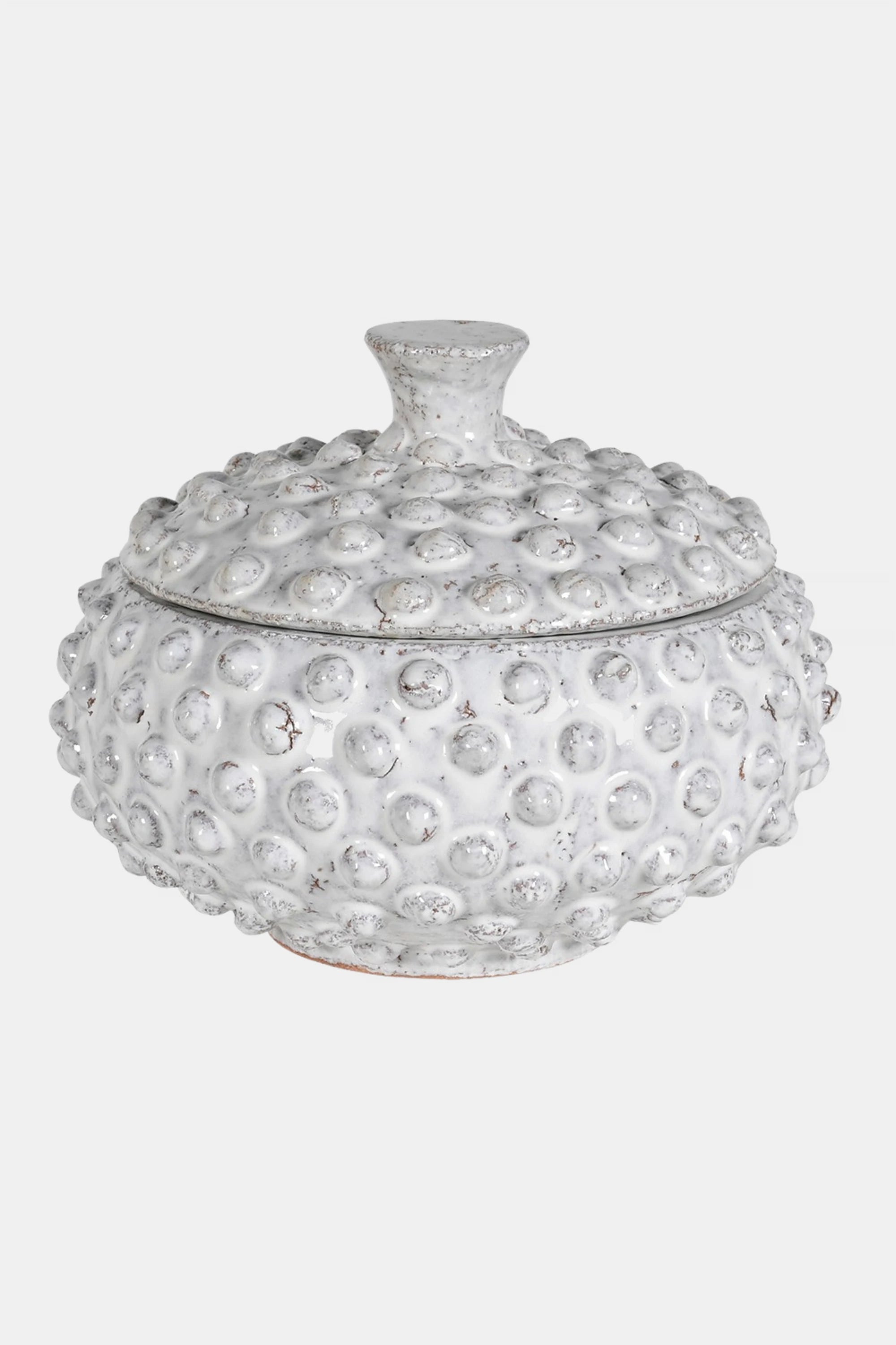 Grey Textured Bobble Jar