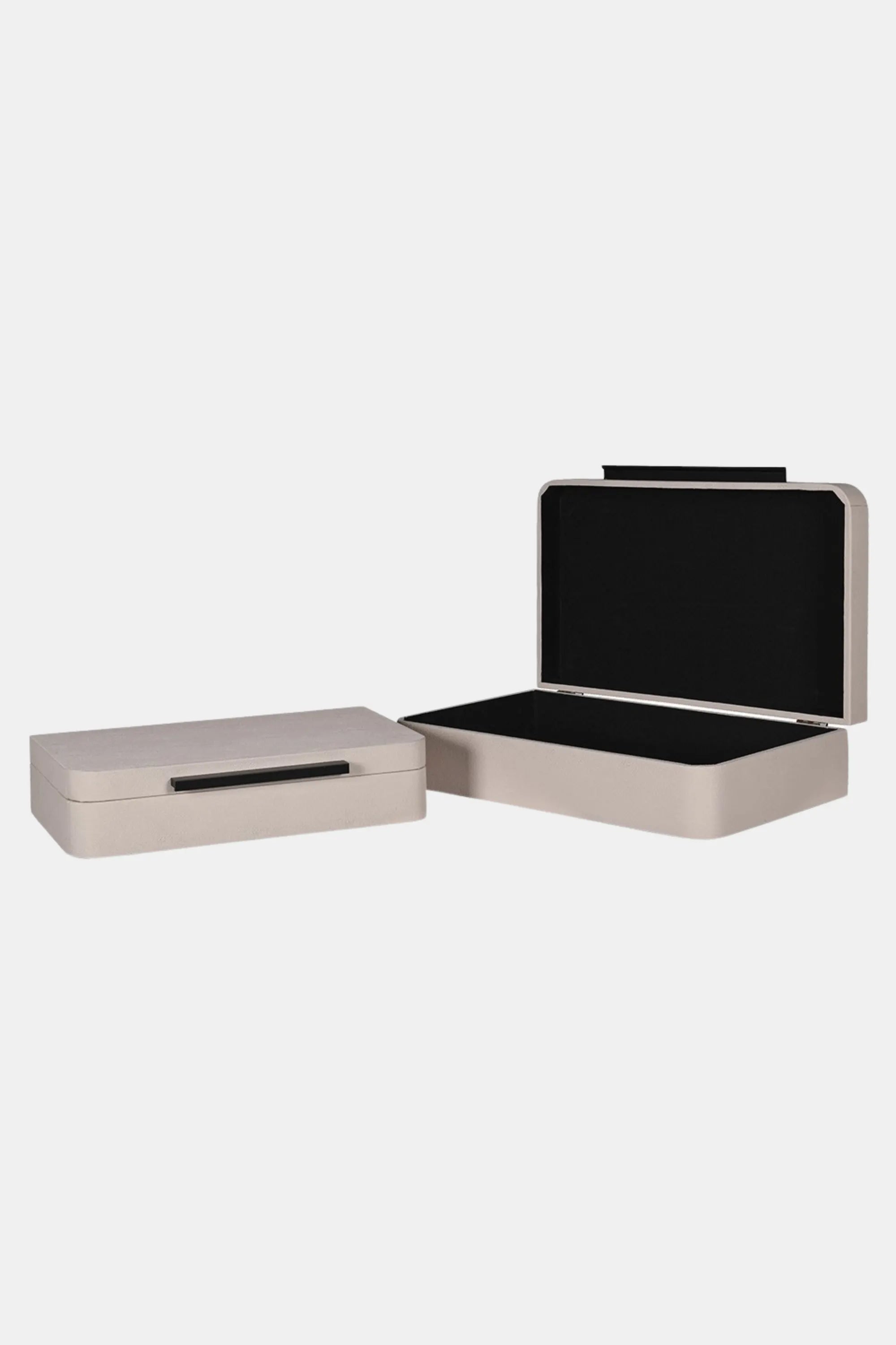 Large Cream Boxes (Set of 2)