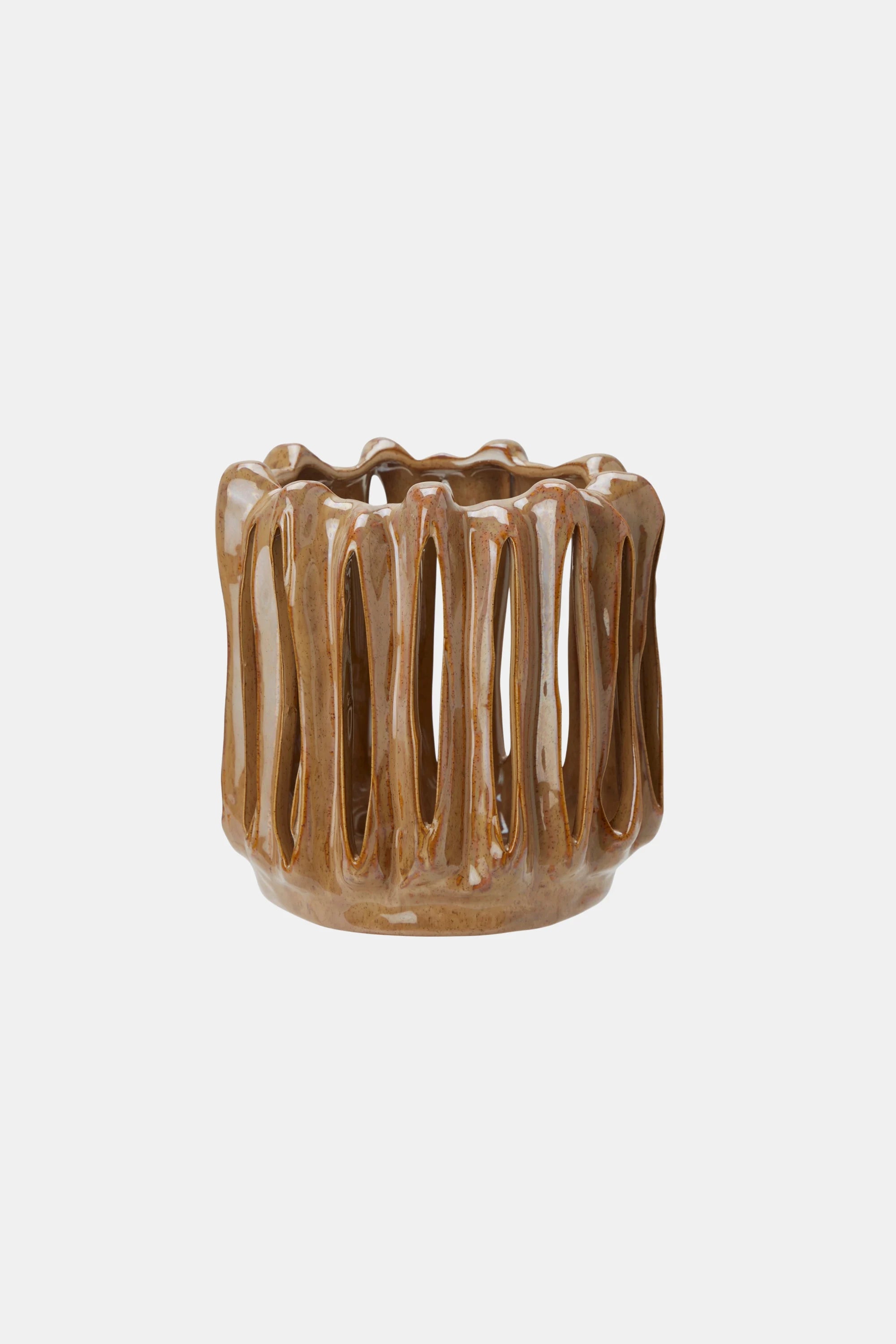 Oregon Brown Candle Holder