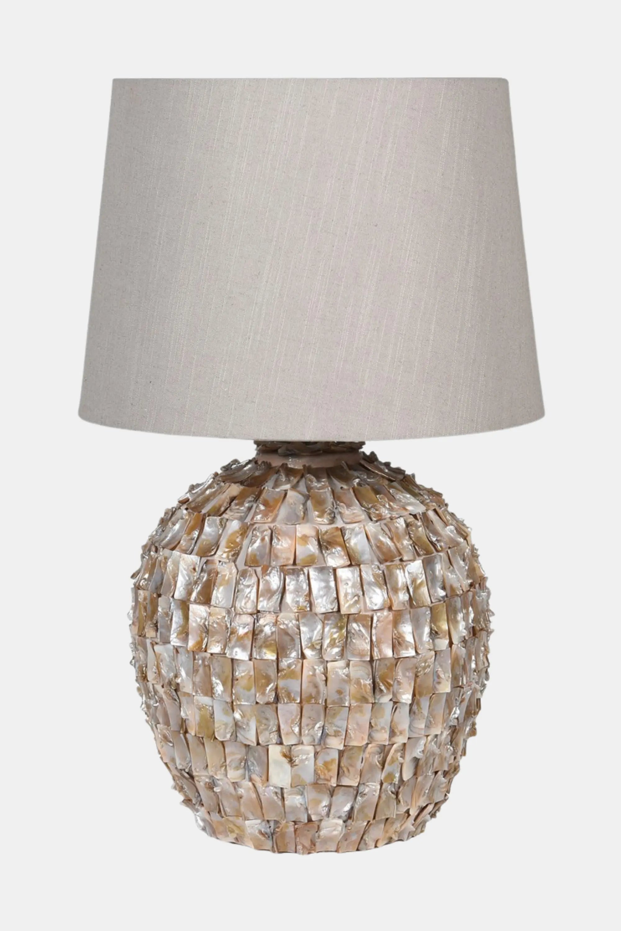 Large Mother of Pearl Effect Table Lamp