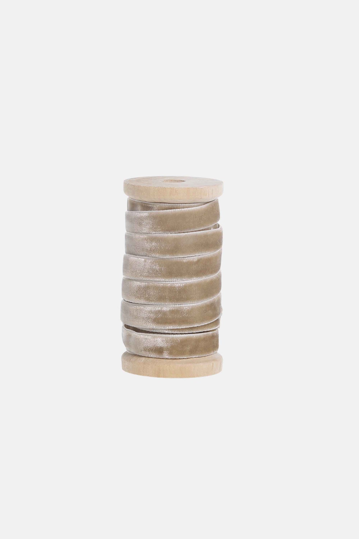 Velvet Ribbon on Wooden Stool