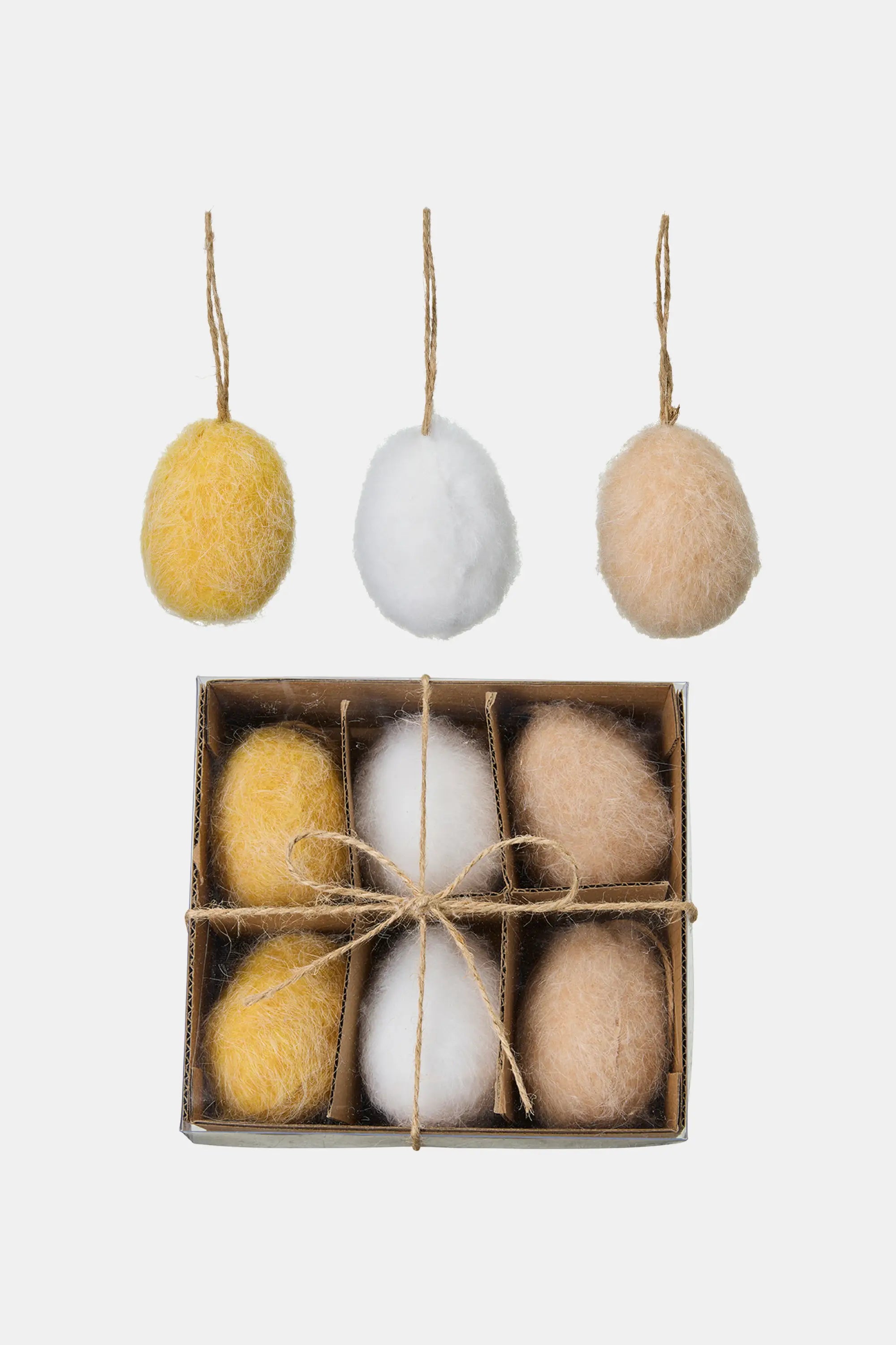 Textured Easter Egg Decorations (Set of 6)