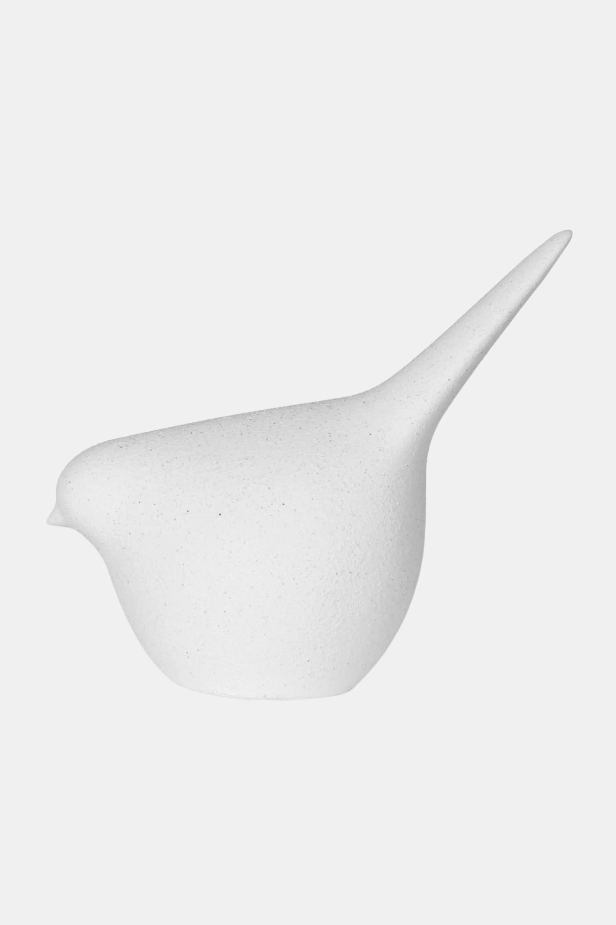 White Textured Decorative Sparrow