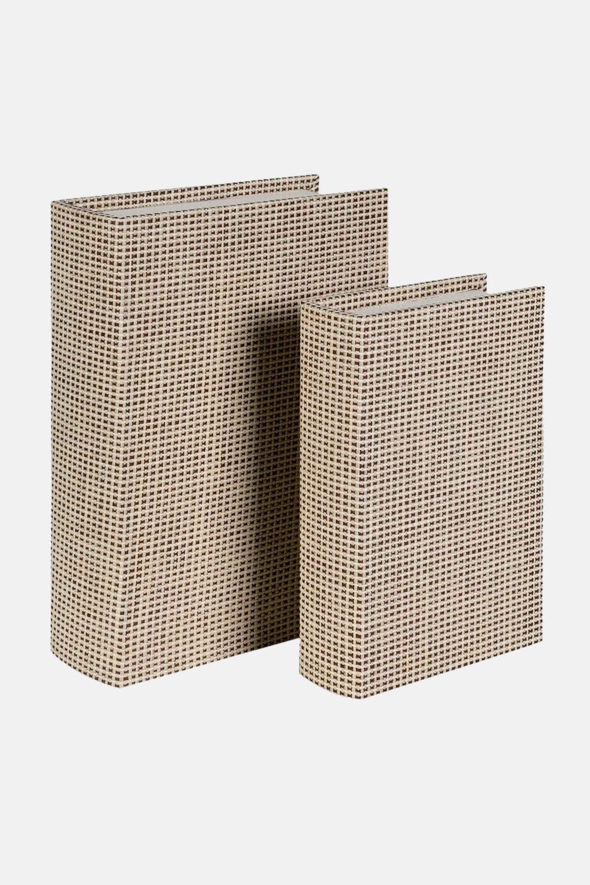 Beige Book Boxes (Set of 2)