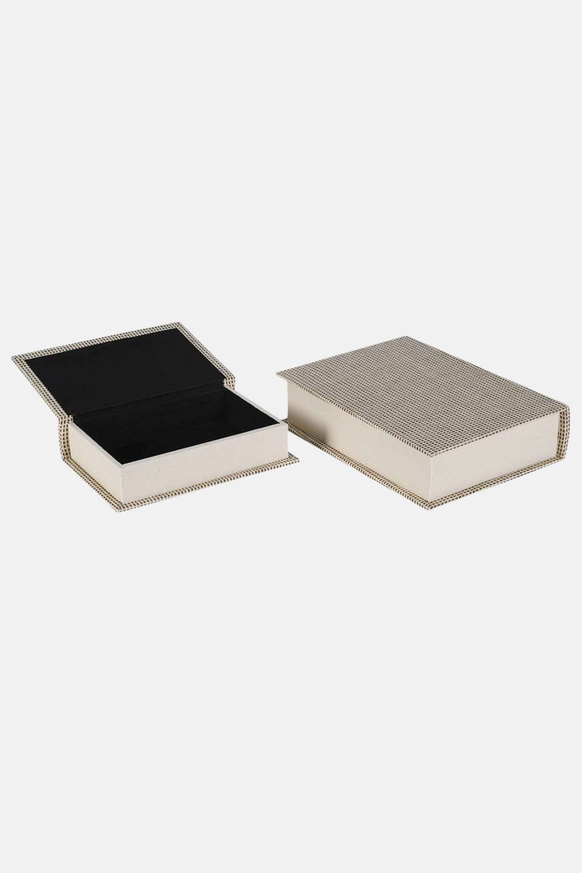 Beige Book Boxes (Set of 2)