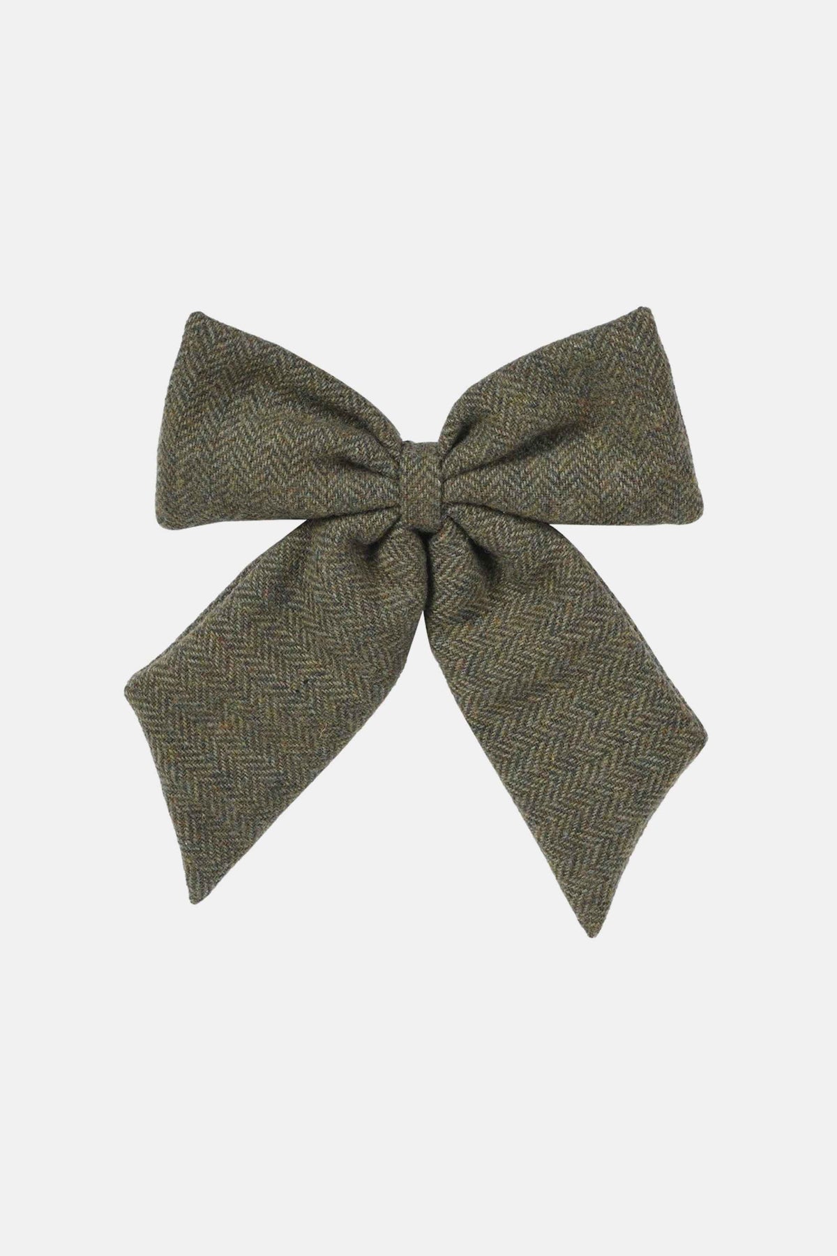Herringbone Green Bow