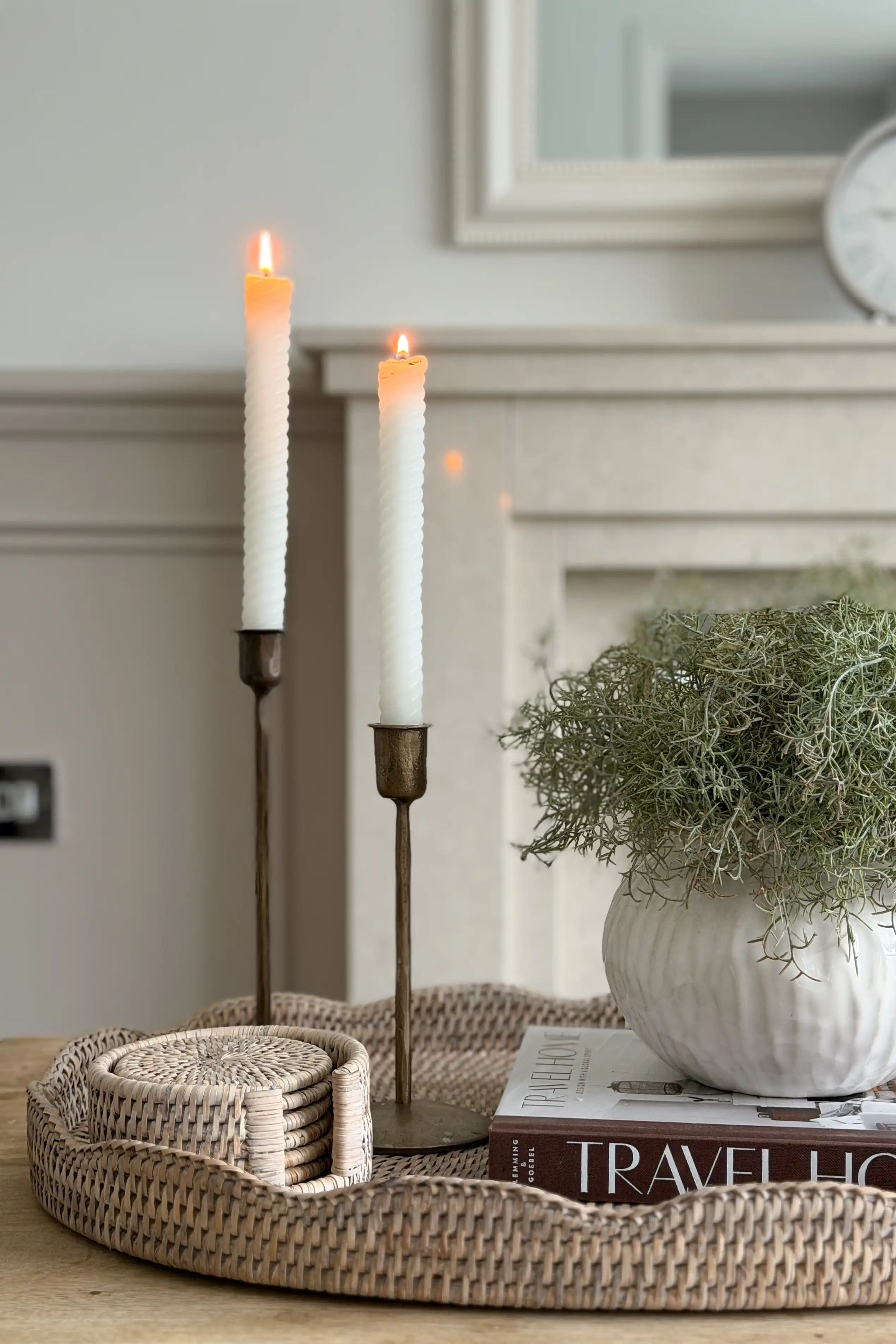 Antique Gold Candlestick Holder