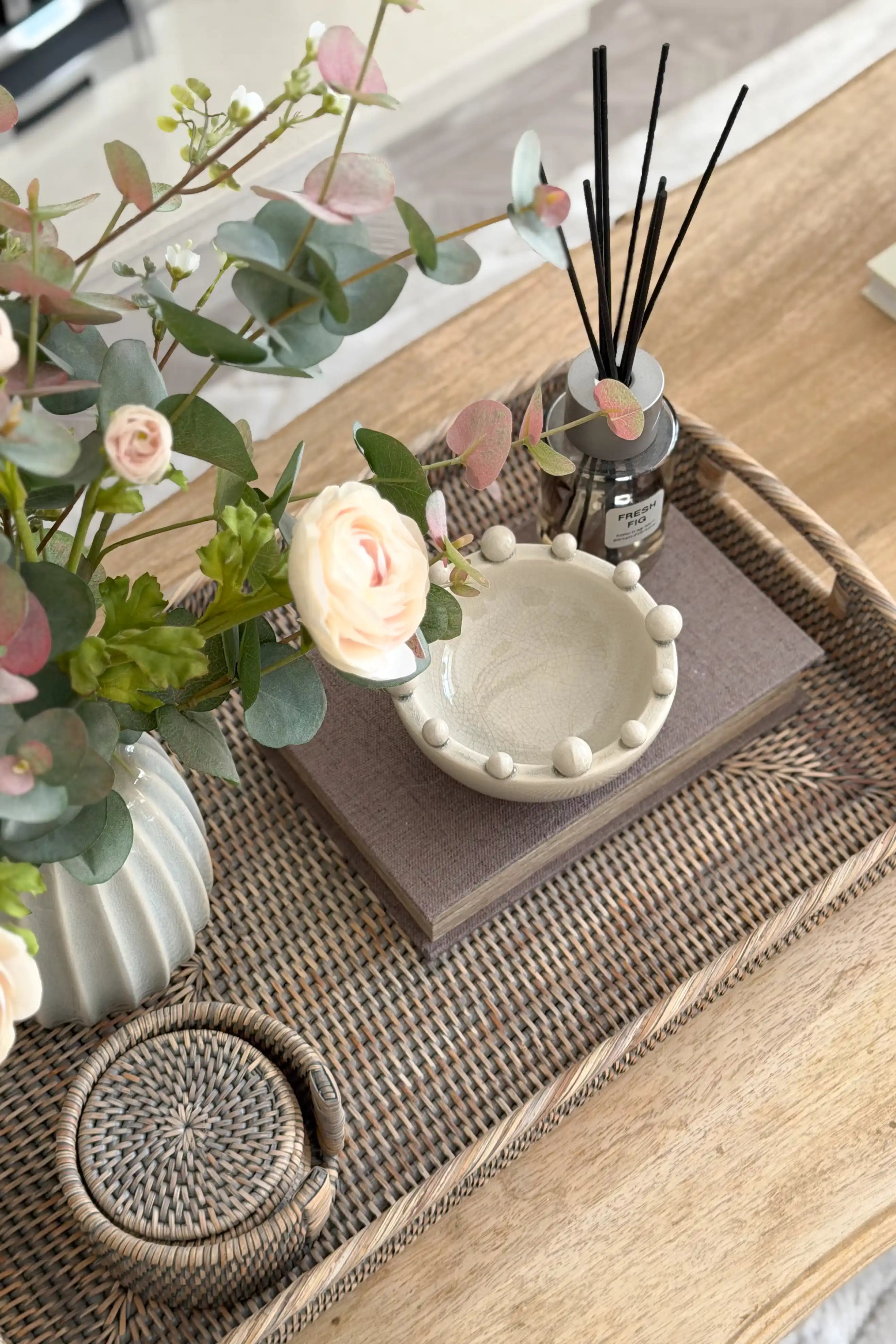 Cream Trinket Bobble Bowl
