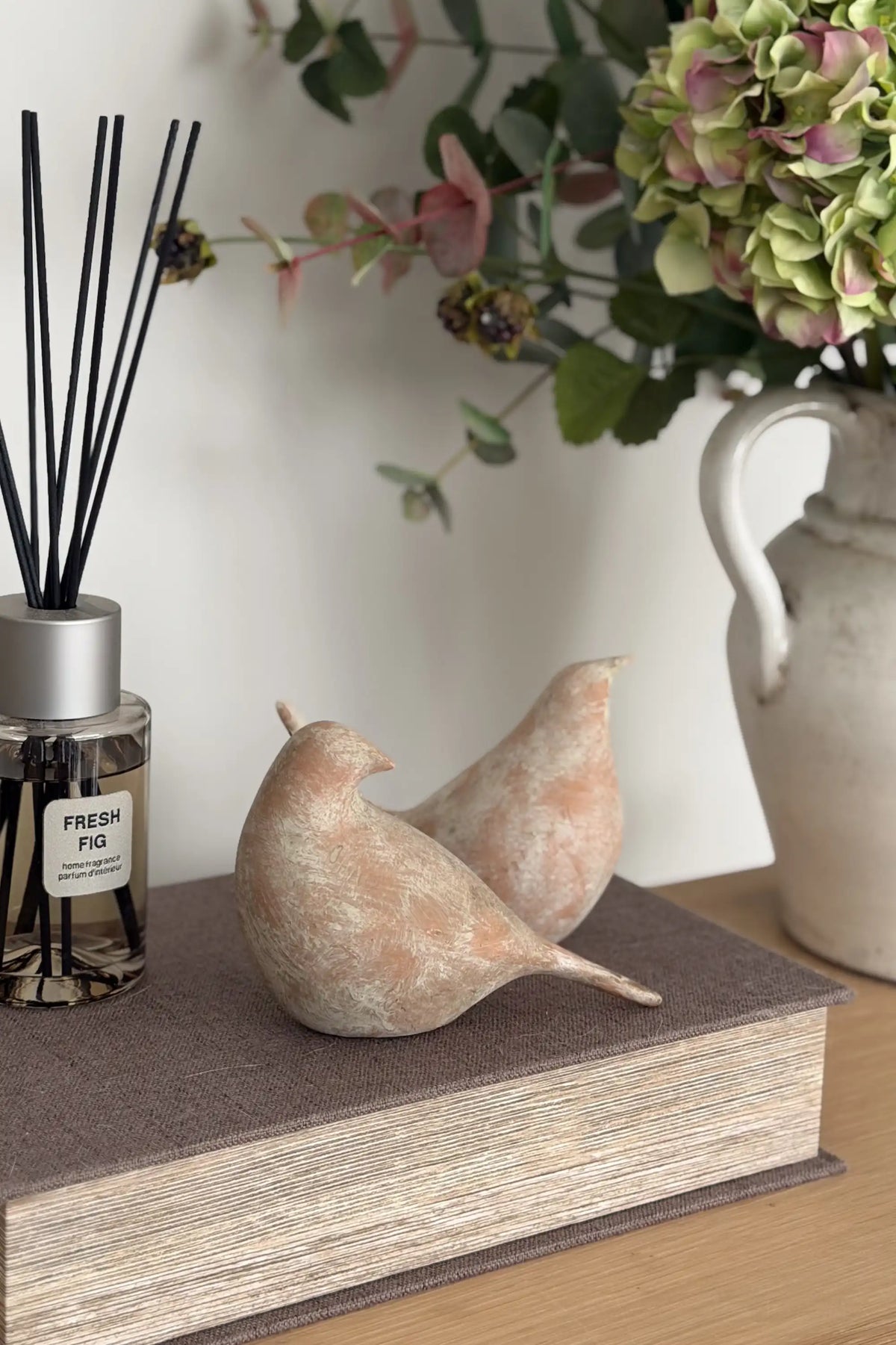 Soft Rust Bird Ornaments (Set of 2)