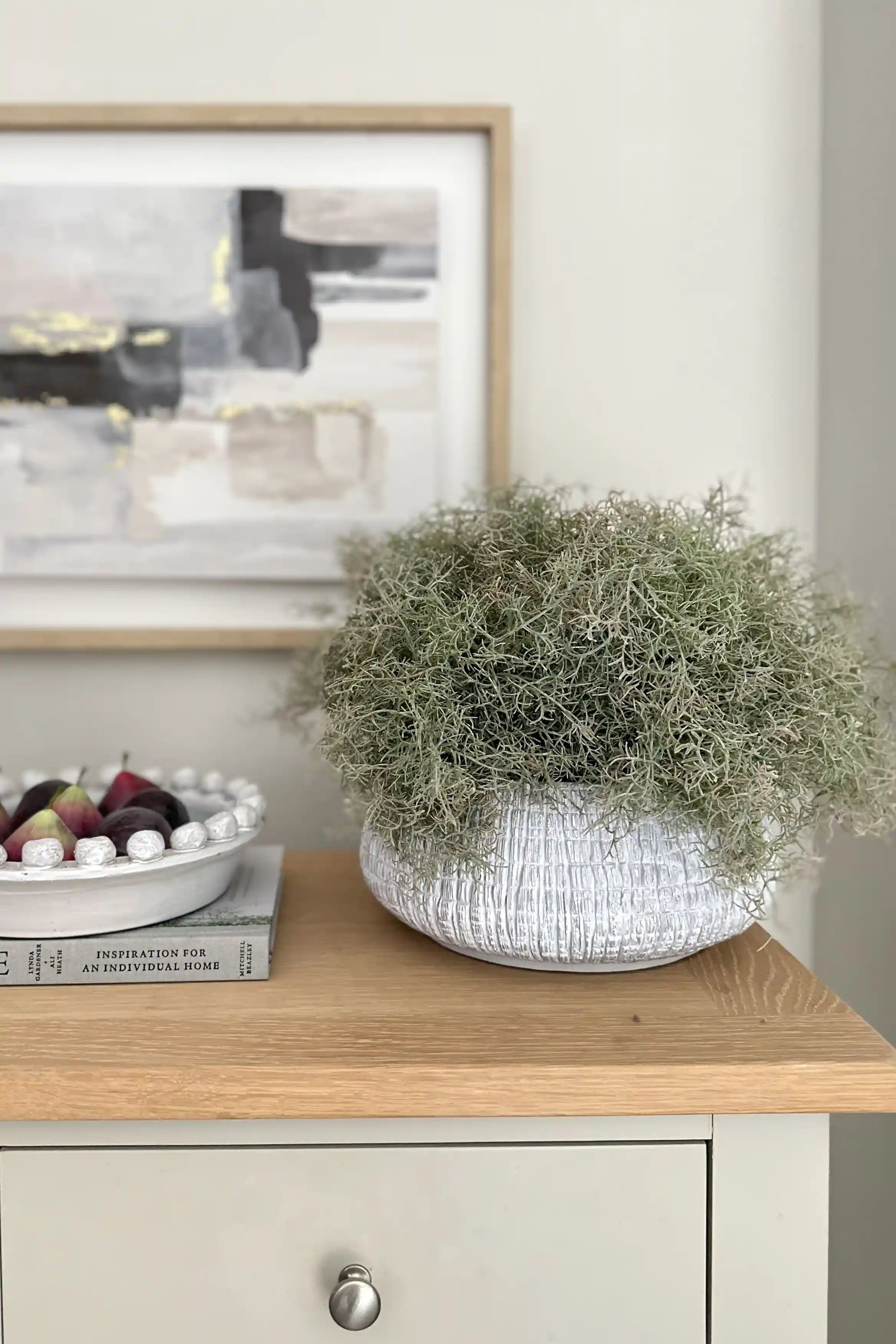 Grey & White Textured Pot