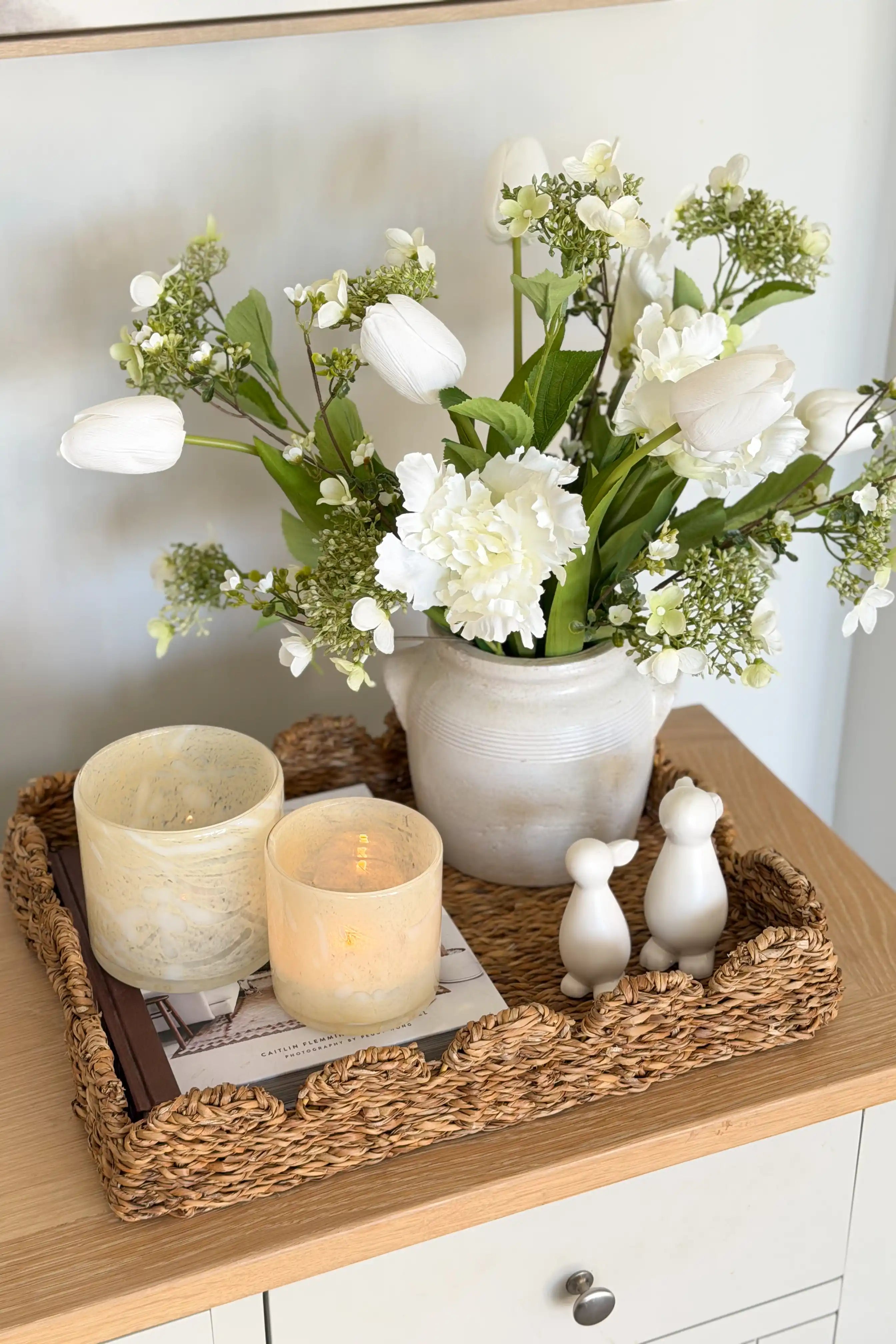 Soft Lemon Glass Candle Holder