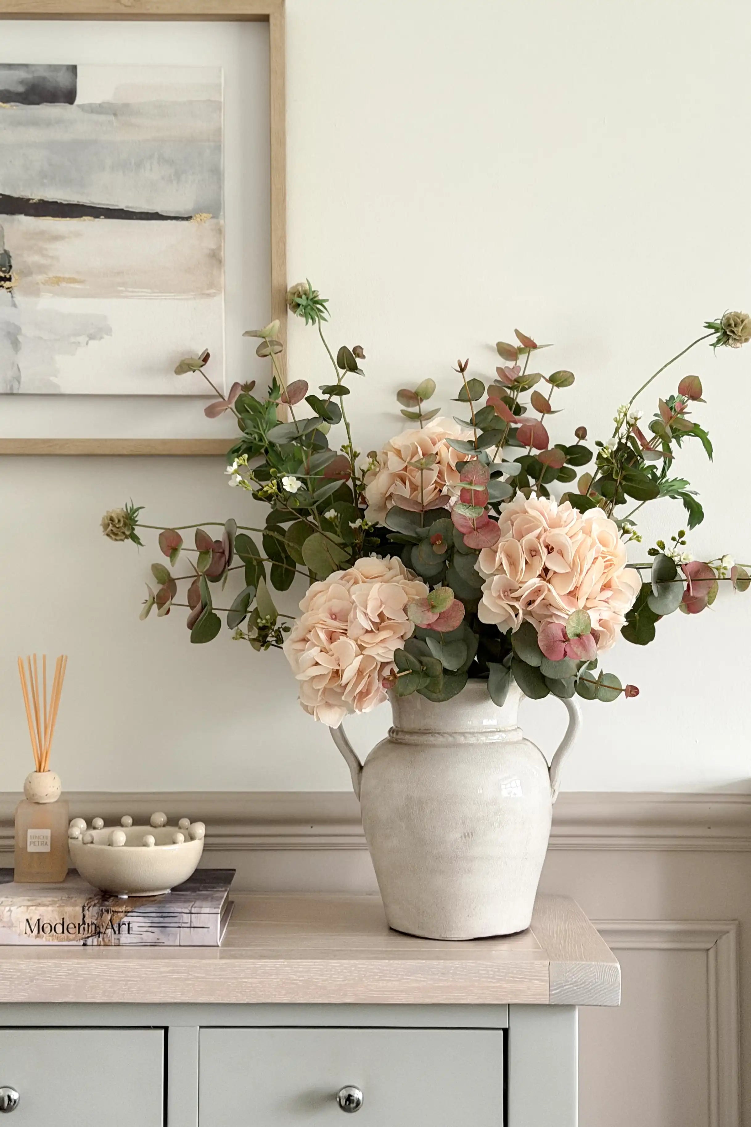 Positano Cream Distressed Vase