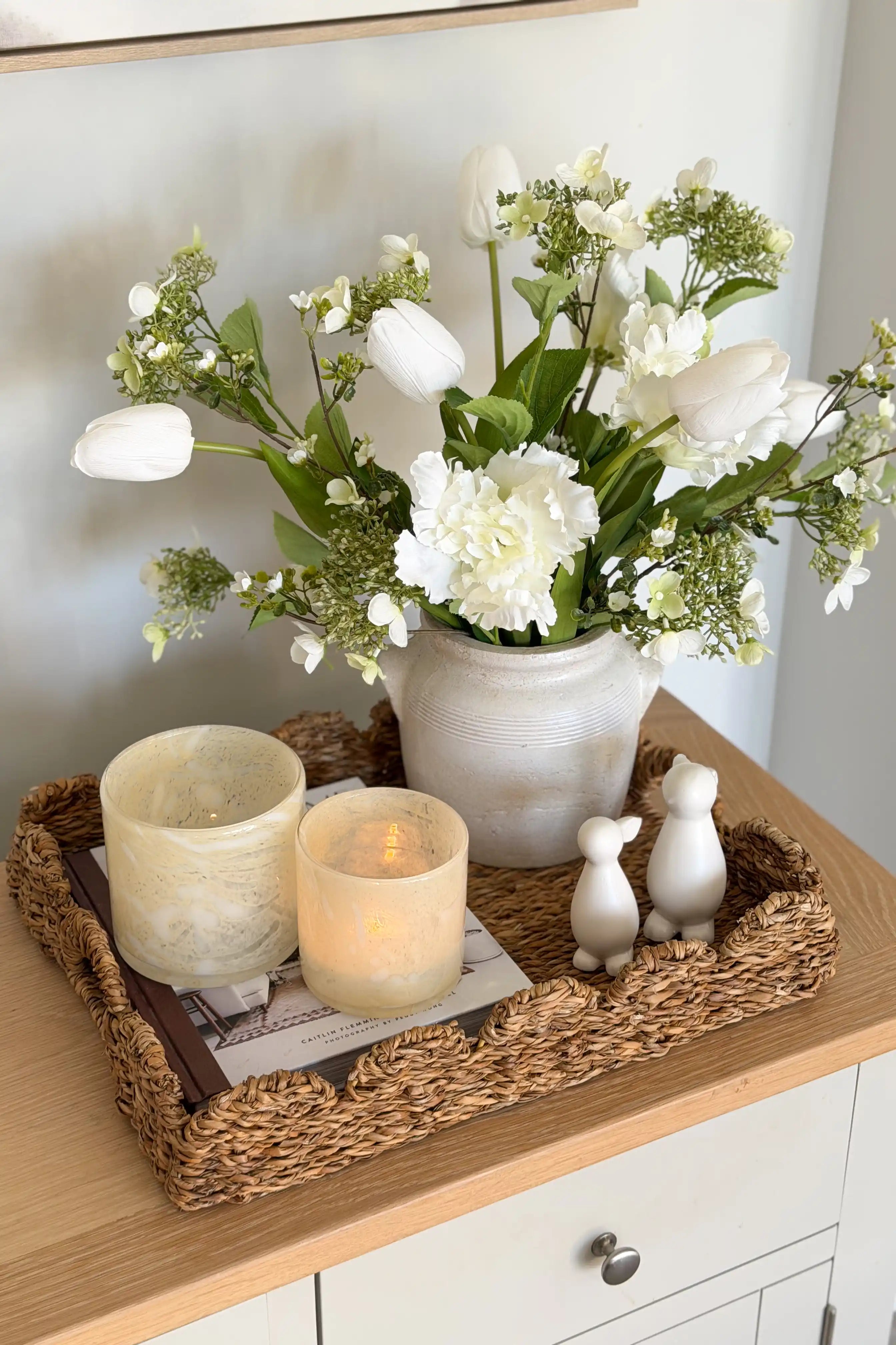 The Keswick Seagrass Tray Styling Set