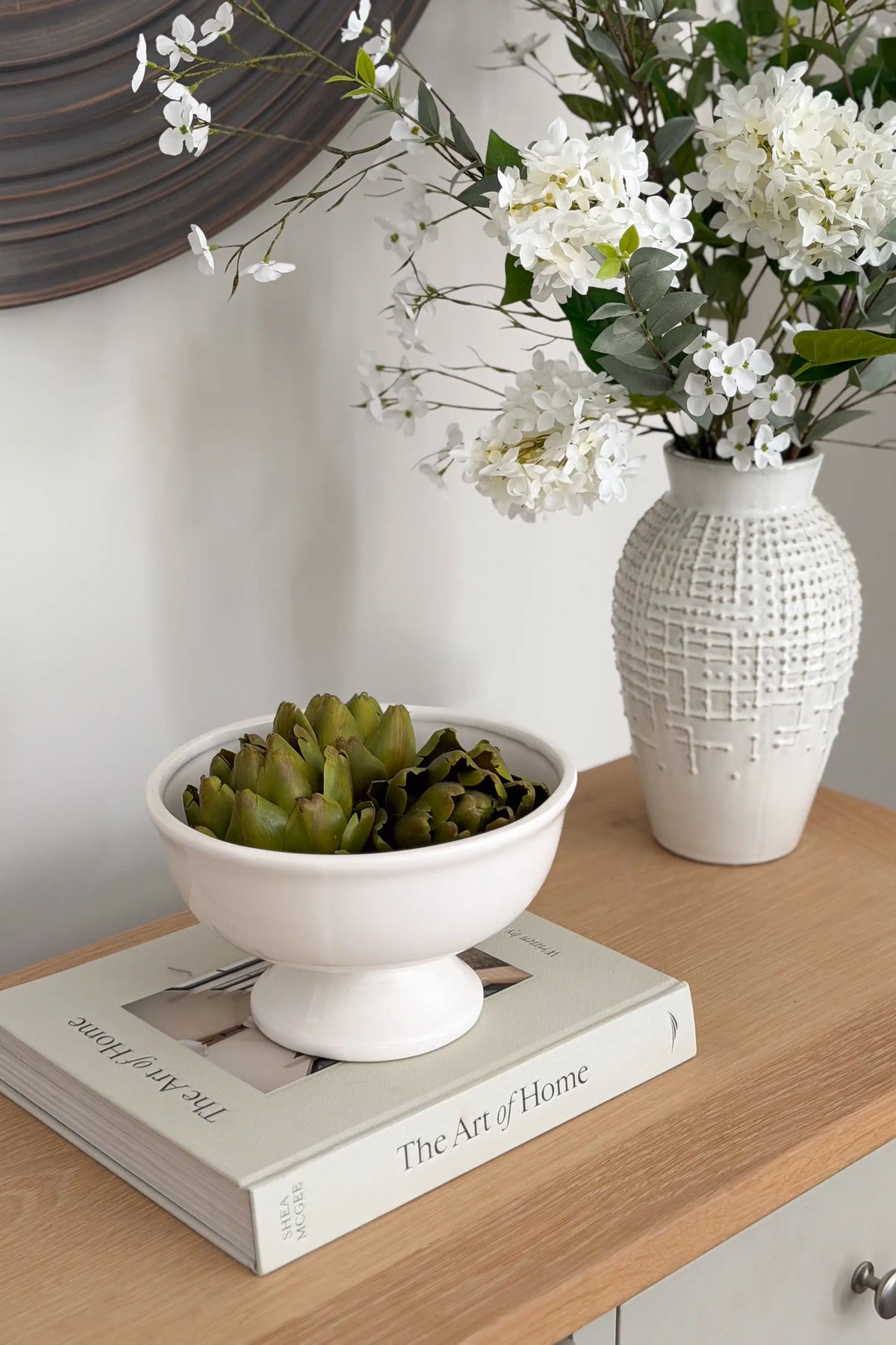 White Footed Decorative Bowl